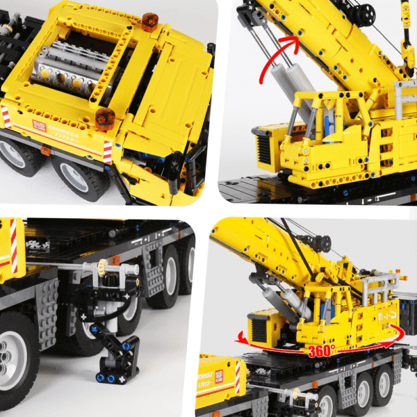 Mould King 17013H - Mobilni žerjav rumen