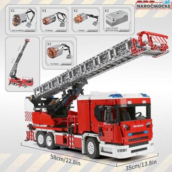 Mould King 17022 - Gasilski tovornjak