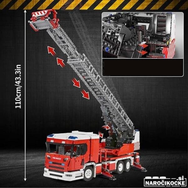 Mould King 17022 - Gasilski tovornjak