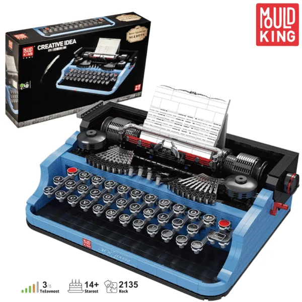 Mould King 10032 Retro pisalni stroj – LEGO kompatibilen set z detajli