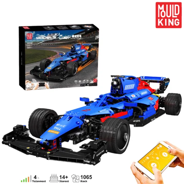 Mould King 18024B - Modra Formula 1
