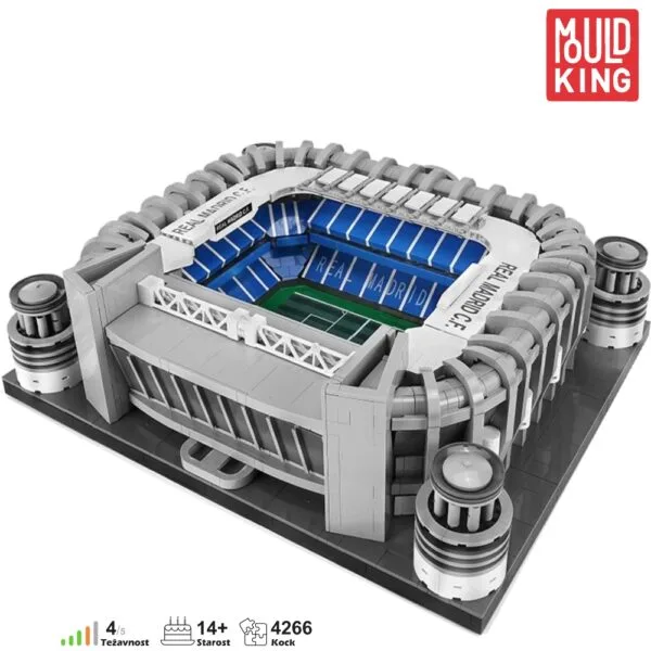 Mould King 22026 Santiago Bernabéu iz kock – LEGO kompatibilen arhitekturni model stadiona